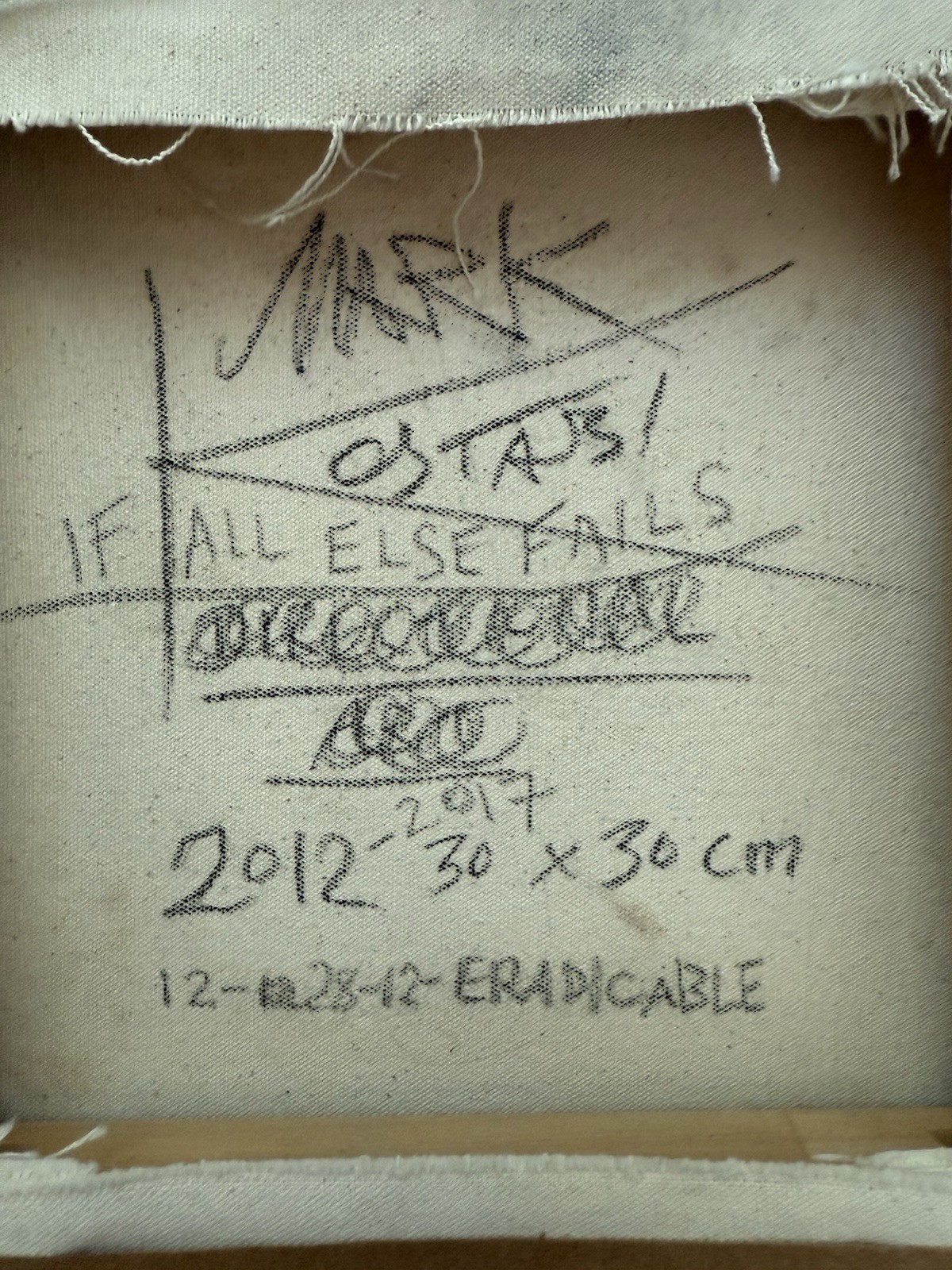 “If All Else Fails” By Mark Kostabi Original Hand-Signed Oil On Canvas