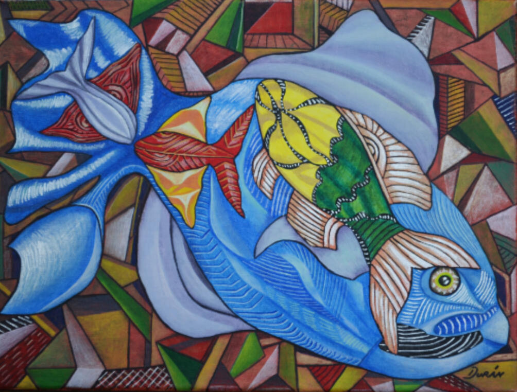Cuban Art – Fish by Duran 12 x 16