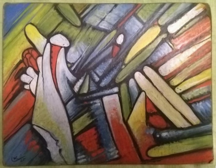Wassily Kandinsky Geometric Abstraction #8 Original Painting