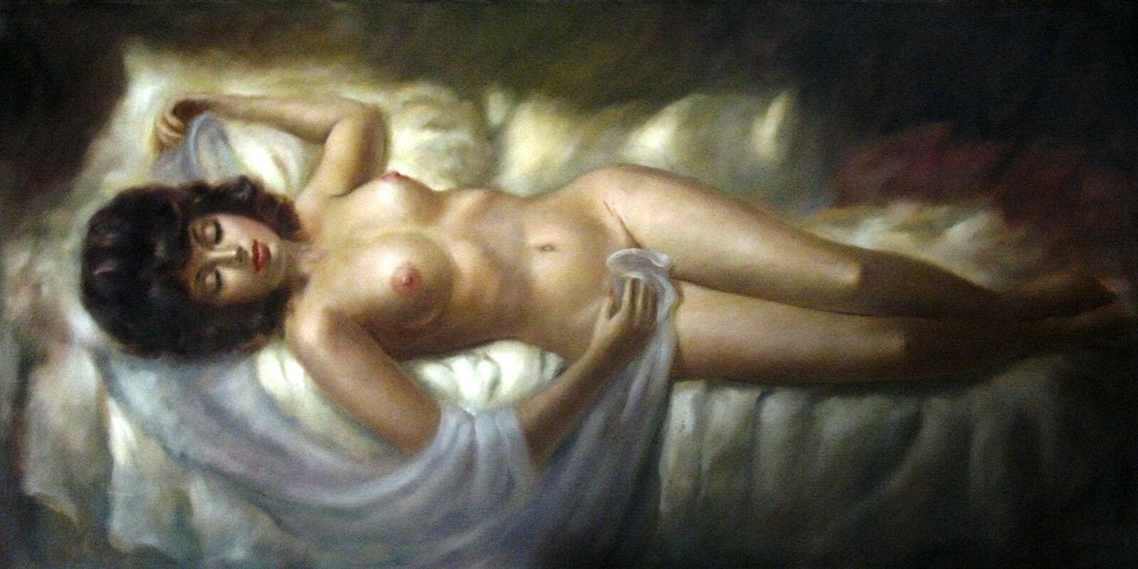 LARRY VINCENT GARRISON PAINTING DREAMING OF LOVE
