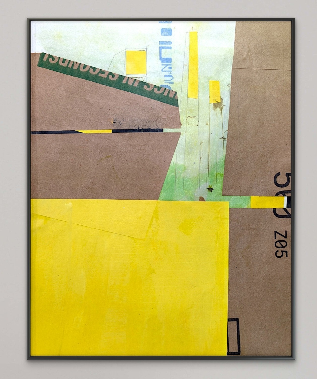 Original Acrylic & Collage on 11×14 inch Art Paper. ‘Logistics’