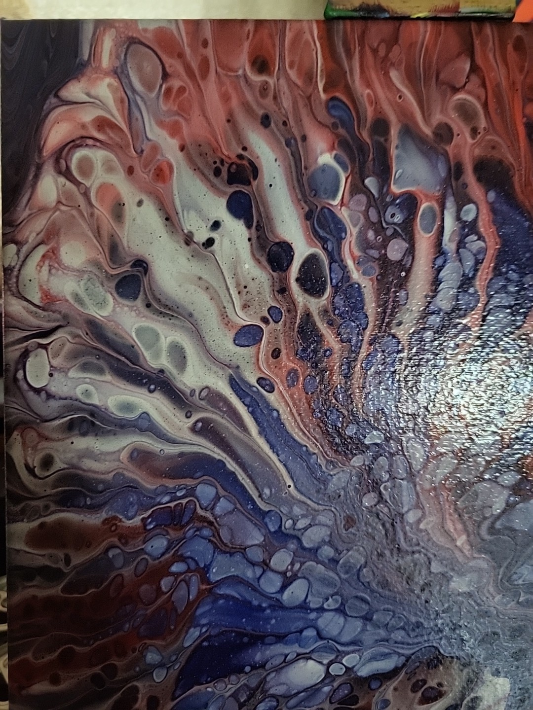 Expressionism Original Modern Abstract Acrylic Pour Painting Canvas 12×16