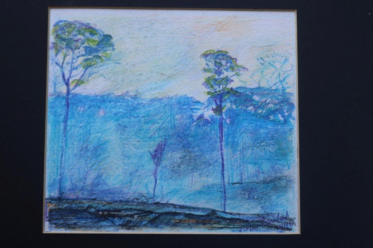 Original work by John Gilbey Bowles 1929-2011 – The blue forest