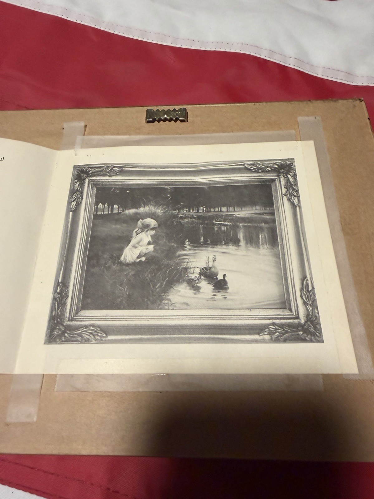 VTG Donald Zolan Morning Discovery Ornate Gold Gilded Frame Lithograph 7”x 8.5”