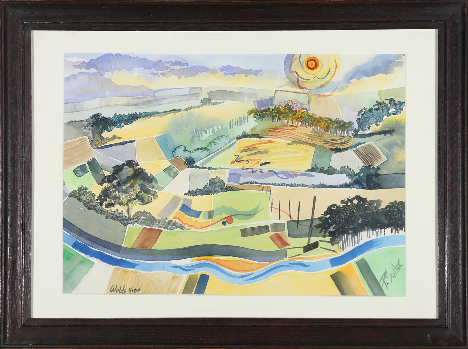 Paula Seller – Contemporary Watercolour, Wolds View