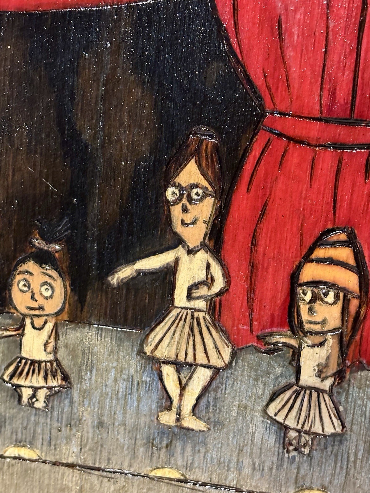 Despicable Me Gru & Minions Inspired Wood Burned Pyrography Fan Art Yellow Red