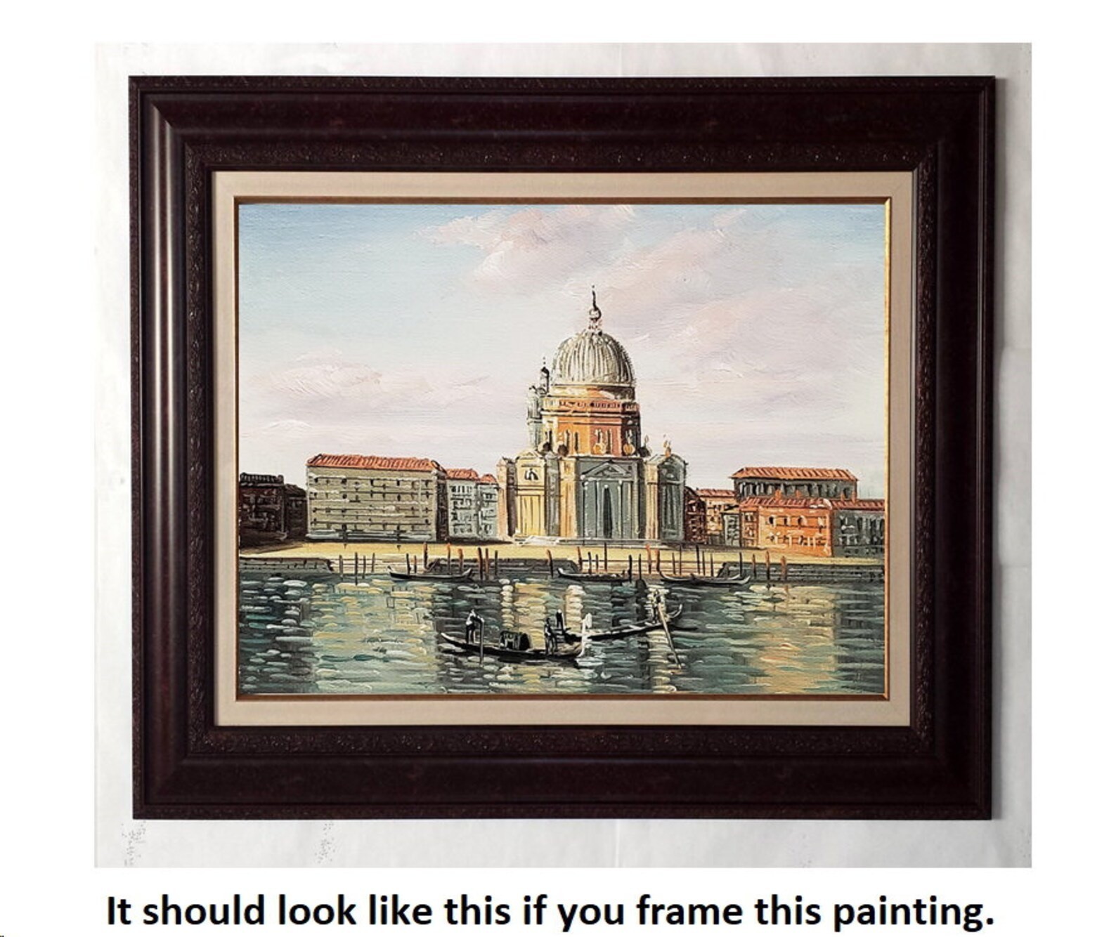 Venice View #8, 8×10 – 100% Hand painted Oil Painting on Canvas