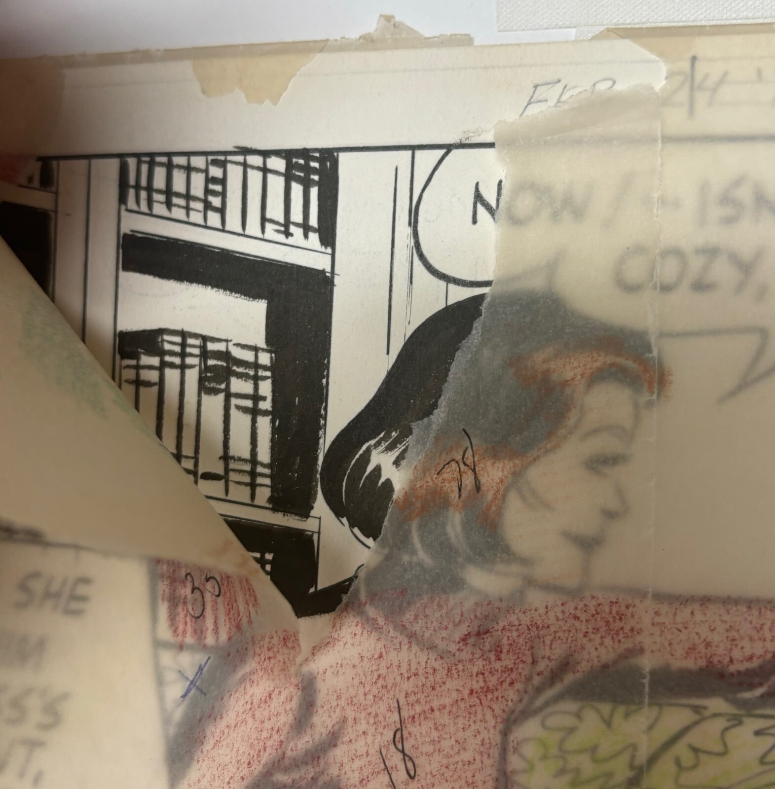Original William Overgard STEVE ROPER & MIKE NOMAD Sunday Comics ILLUSTRATION