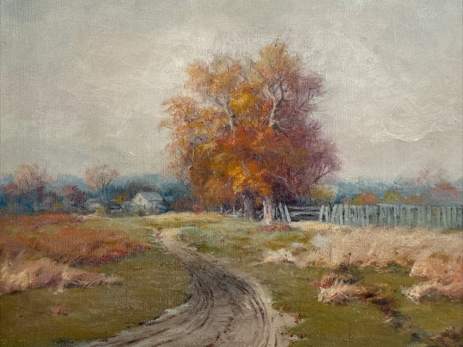 ANTIQUE IMPRESSIONIST LANDSCAPE PAINTING JOHN POWELL HUNT FAMOUS CANADIAN 1910’S