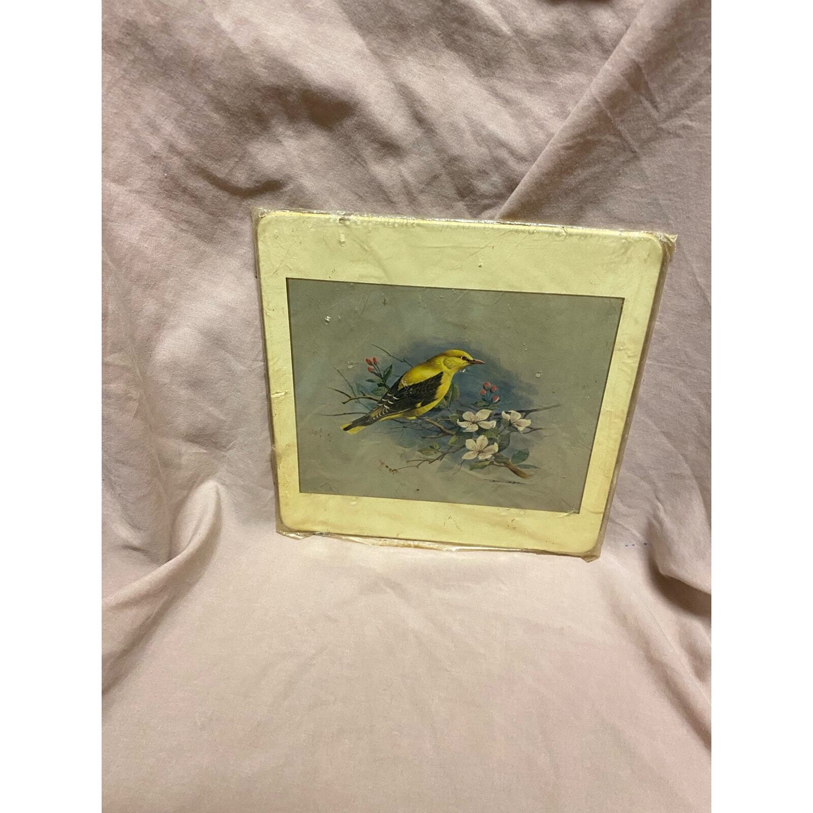 Basil Ede Signed Bird Prints Gold Finch Print