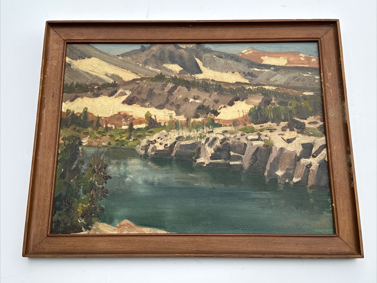 ANTIQUE EARLY CALIFORNIA PLEIN AIR PAINTING MASTERFUL 1910’S OIL MYSTERY ARTIST