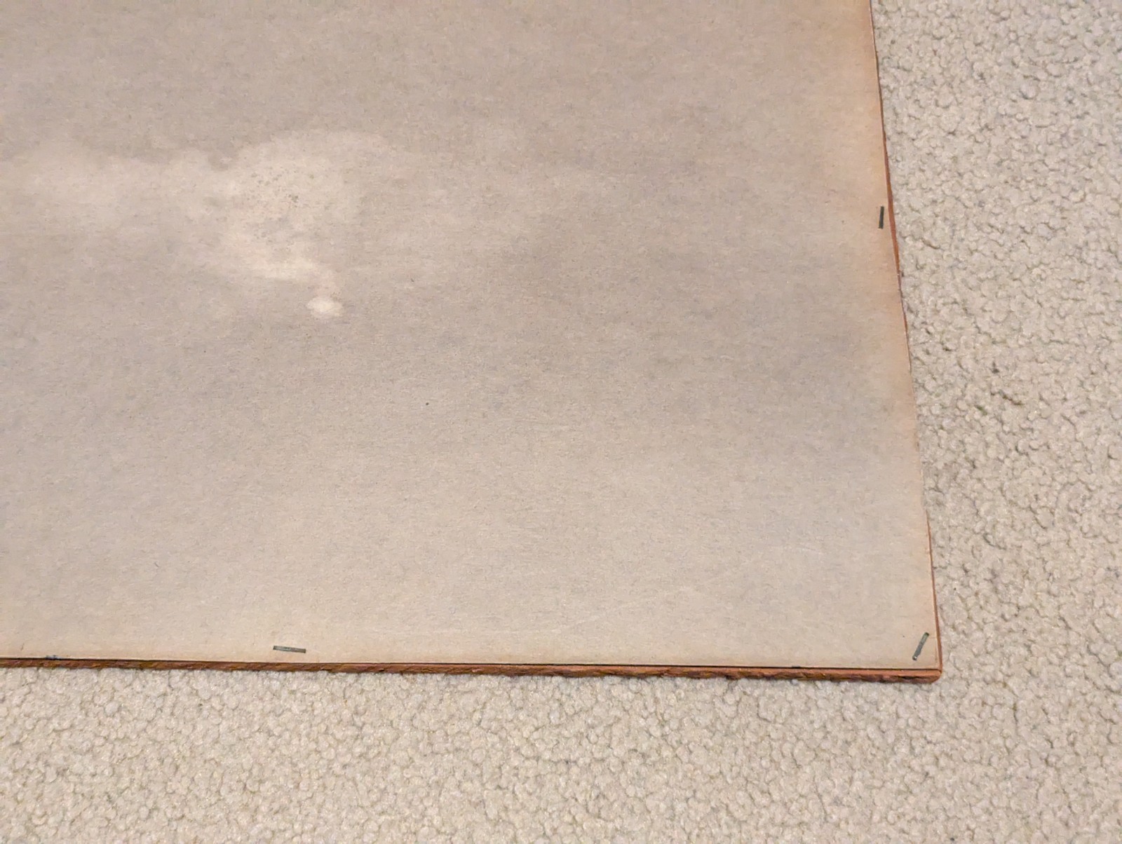 Vtg Primitive Rustic Frame With Painting Deer Winter Scene On Frozen Pond