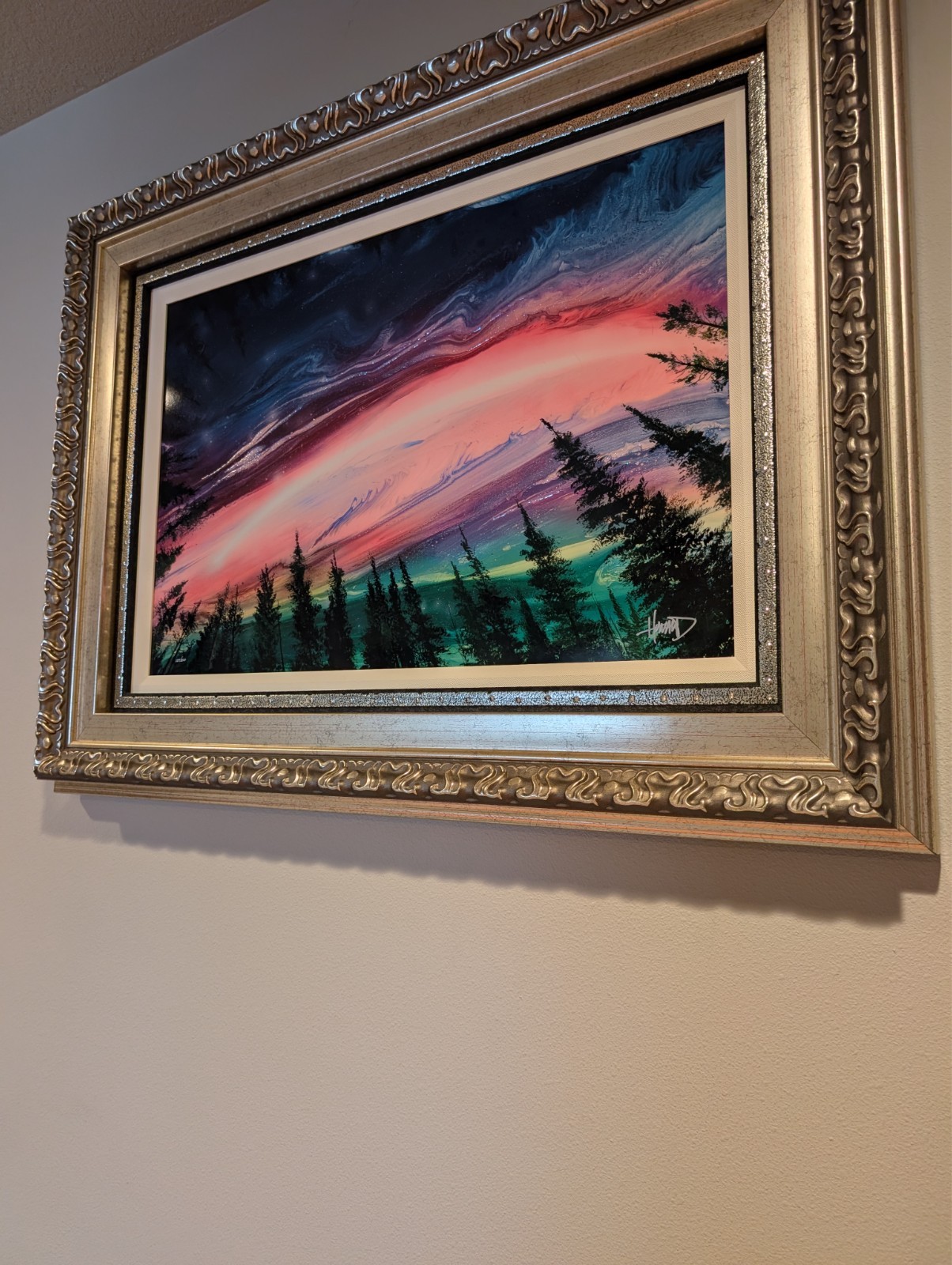 Ashton Howard «The Night Sky’s Wonder» Digital On aluminum