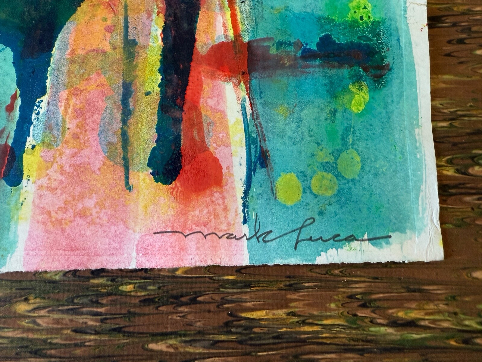 Original Signed Art By Listed Artist Mark Luca (1918-2005) 9 1/2″ x 12 3/8″ UC
