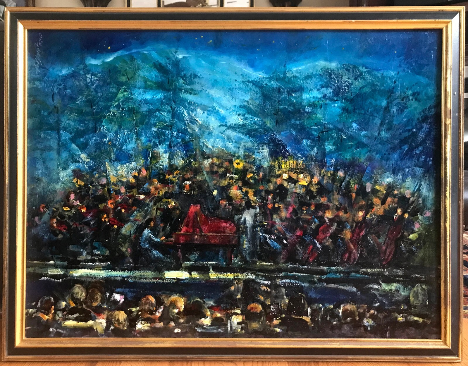 Boston Symphony, Tanglewood, Massachusetts 30×40 in. Framed Hall Groat Sr.