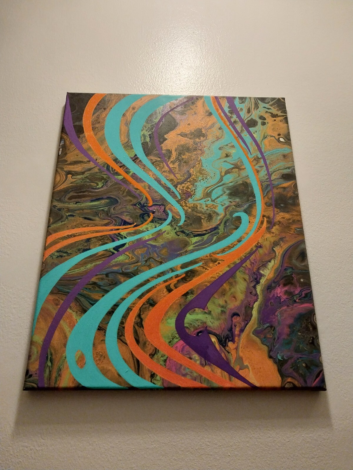 Original Graffiti Designs Painted In Acrylic On Canvas – 16 X 20 Inches