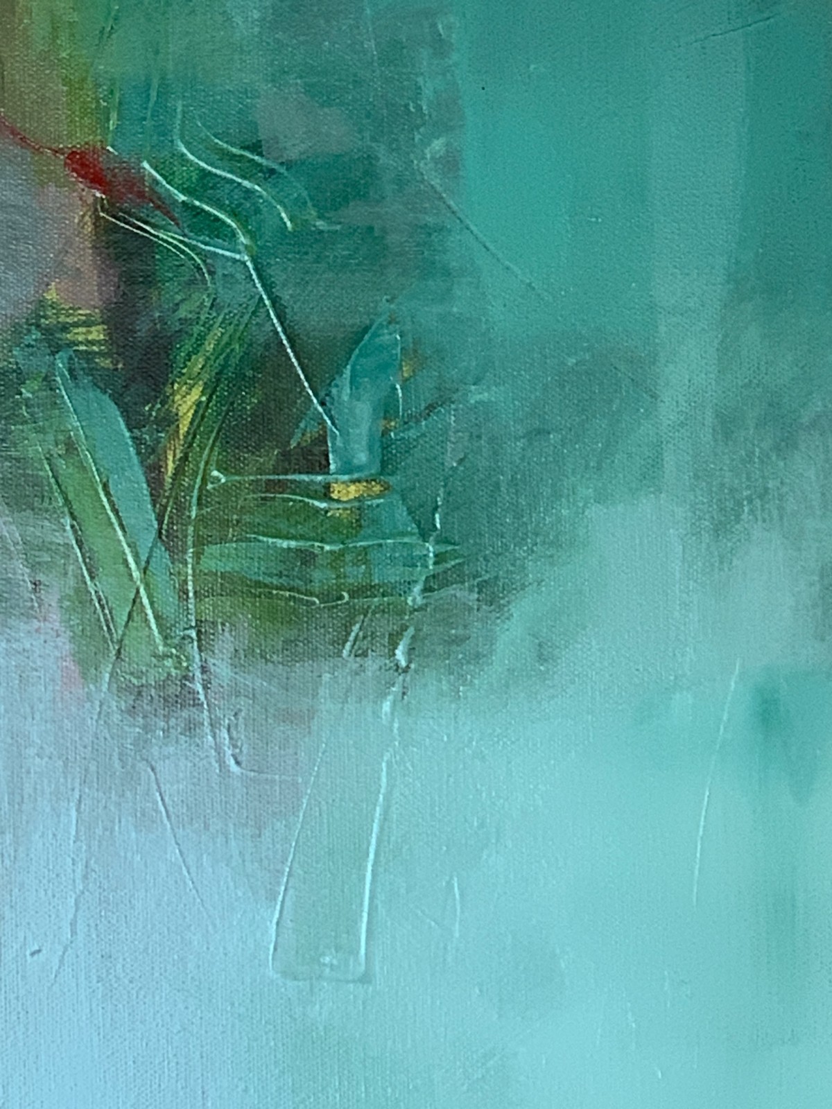 Original Signed Abstract Diptych Pamela Gene Miller Calm Series Acrylic Art