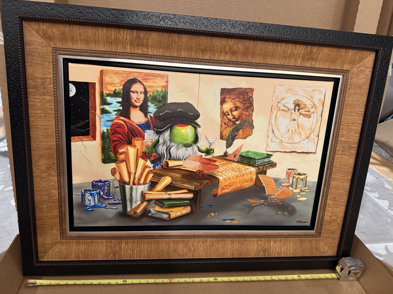 Michael Godard Da Vinci’s Smile 2018 Giclee on Canvas #111/150 COA