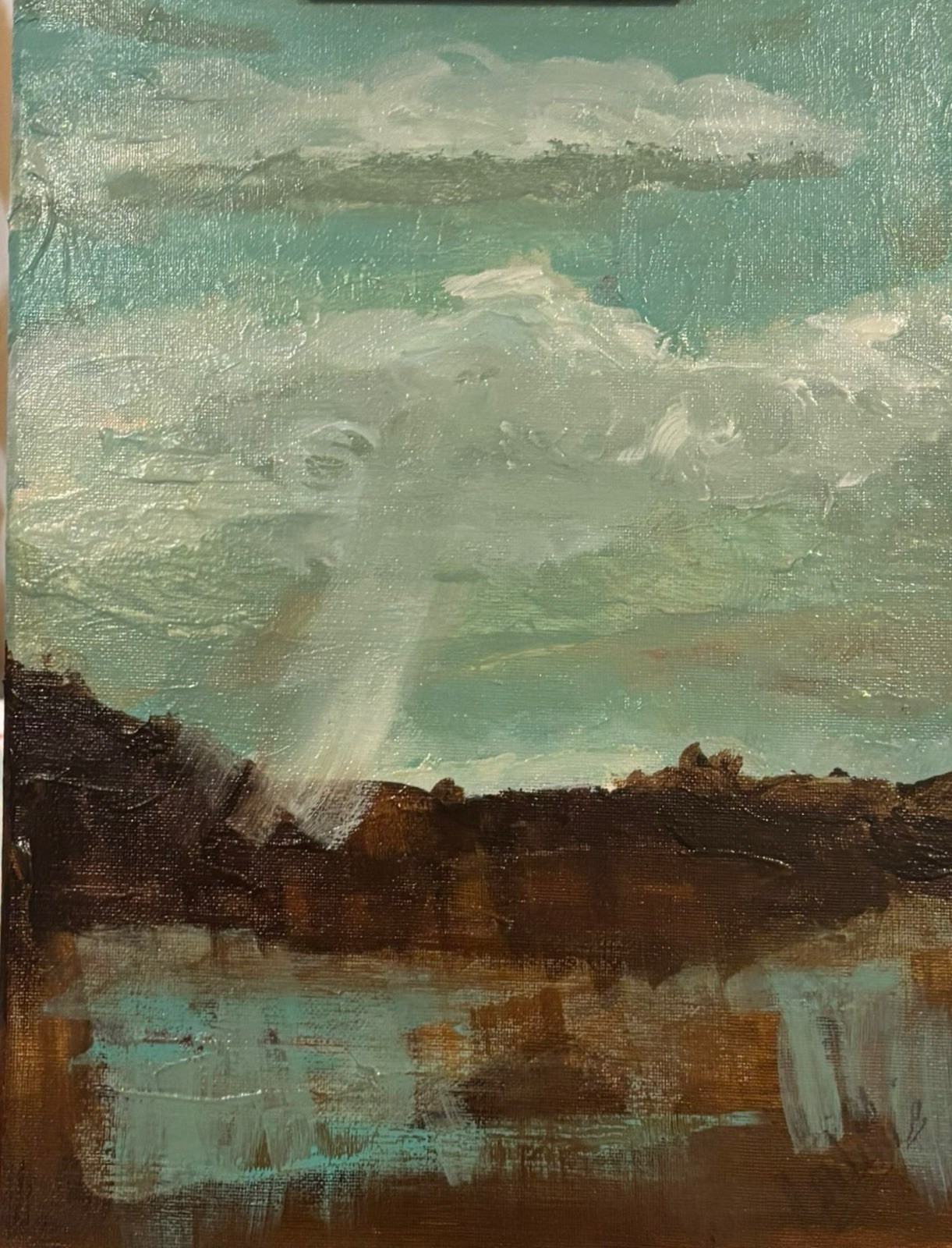 Landscape 11×14 Abstract Impression Original Fine Art Canvas, One Of A Kind