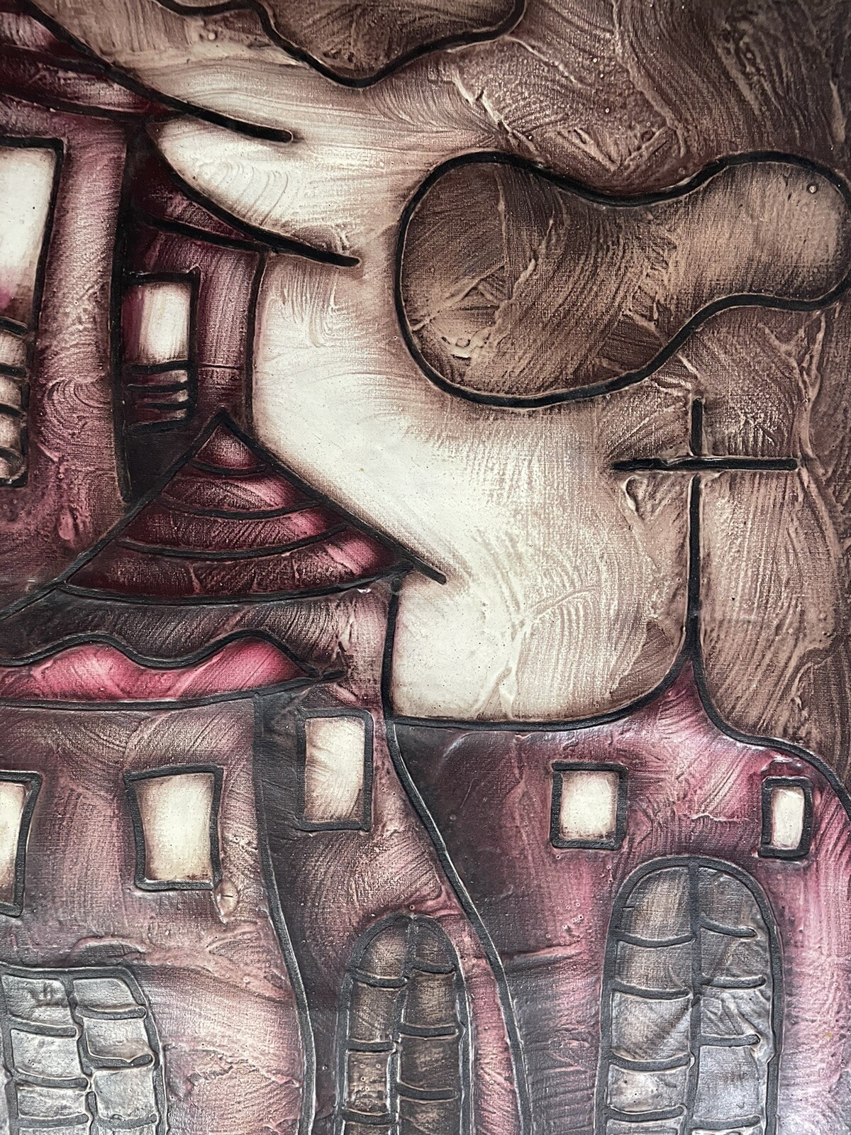 Painting by unknown author. Not signed. Cuban Art