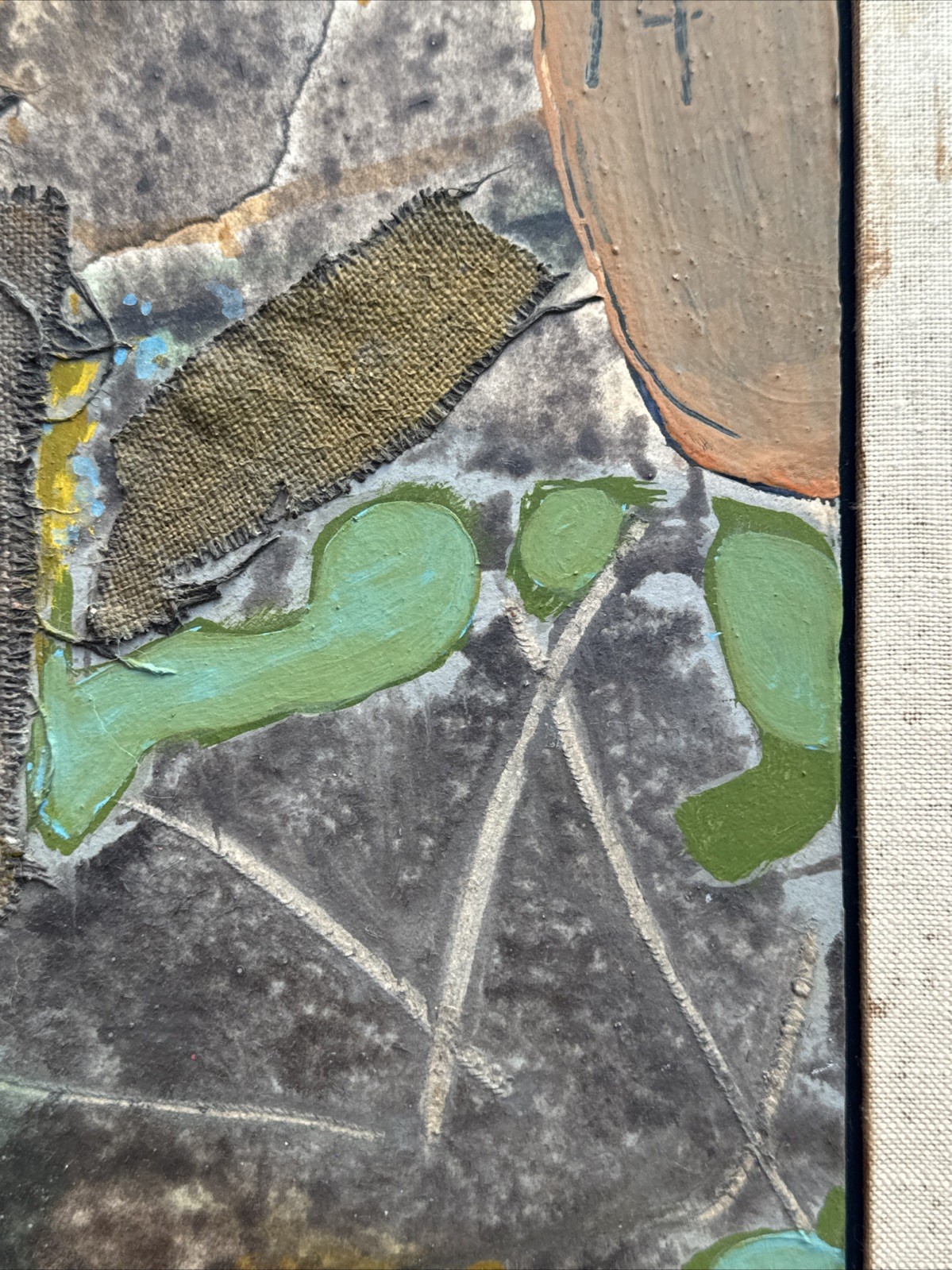 JAMES GRANT PAINTING ABSTRACT EXPRESSIONISM MID CENTURY FAMOUS LISTED VINTAGE