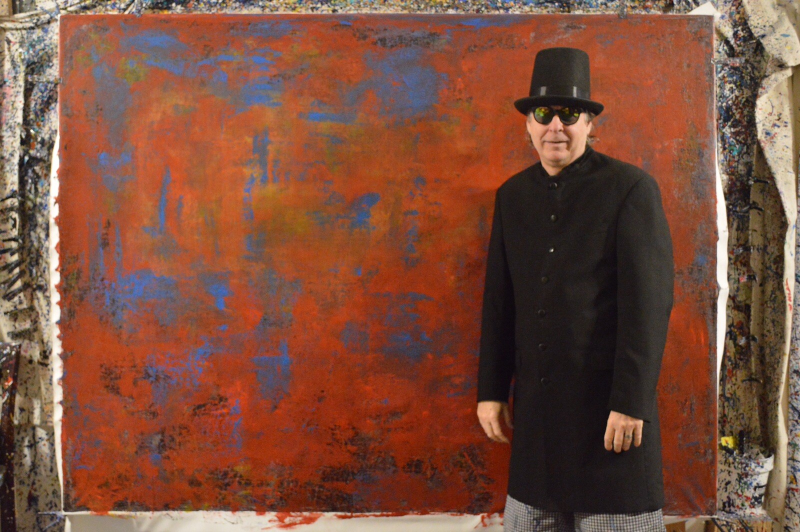 Mark Little original Professional￼ canvas￼ Painting 81” X 62” (6ft 9in)Abstract