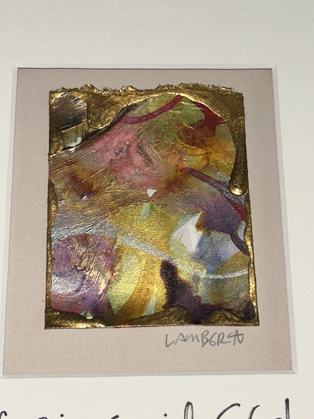 Charleston SC Norm Lambert Abstract Contemporary Acrylic Painting + Verse 12×14