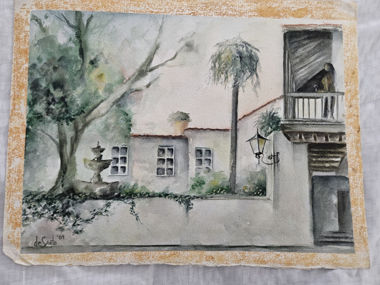 🏛️🎨✨ ORIGINAL JOHN DESANTO WATERCOLOUR – ST. GEORGE STREET COLUMBIA…