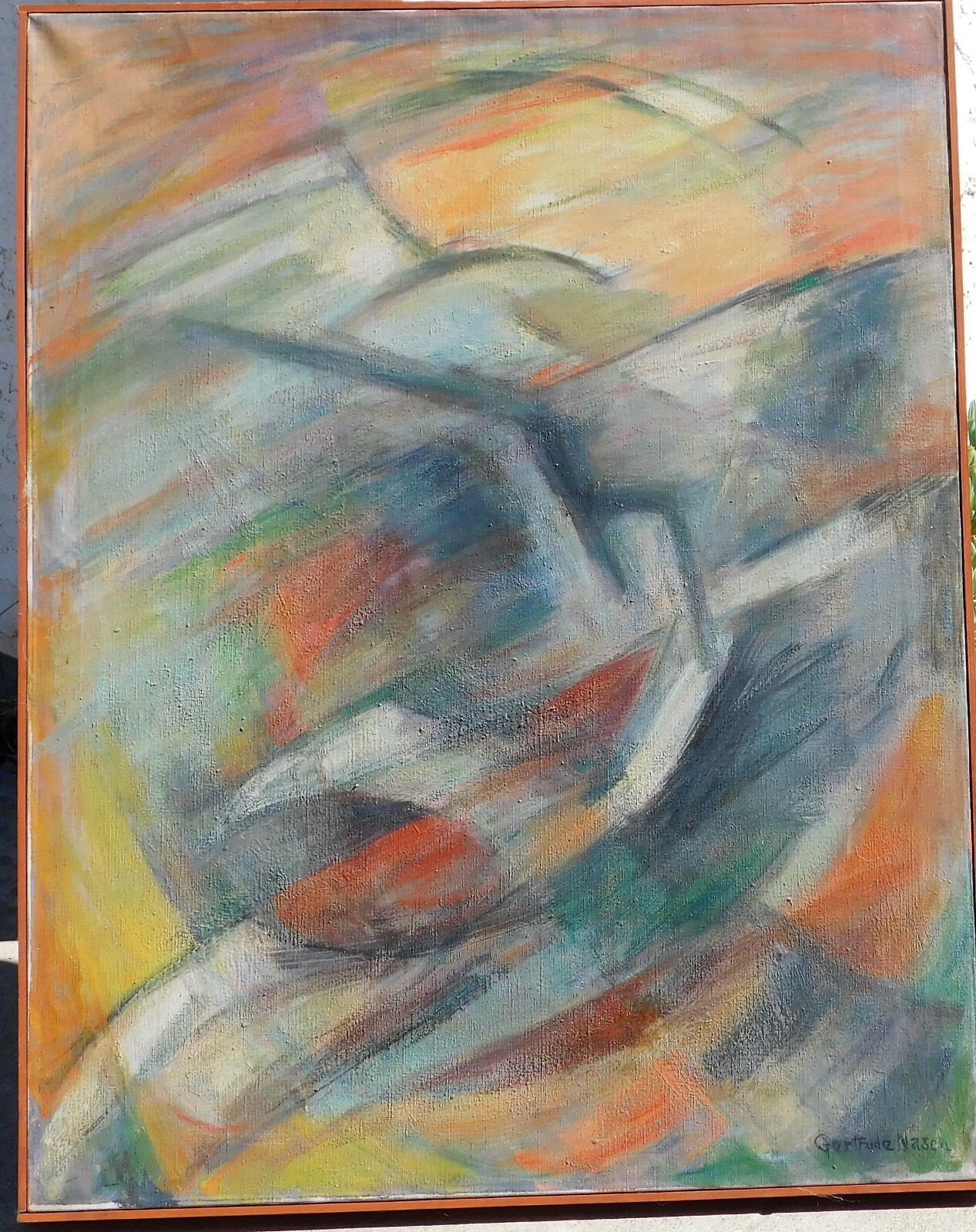 Gertrude Nason, b.1890 CT, oil/canvas 36 x 28, exhibited