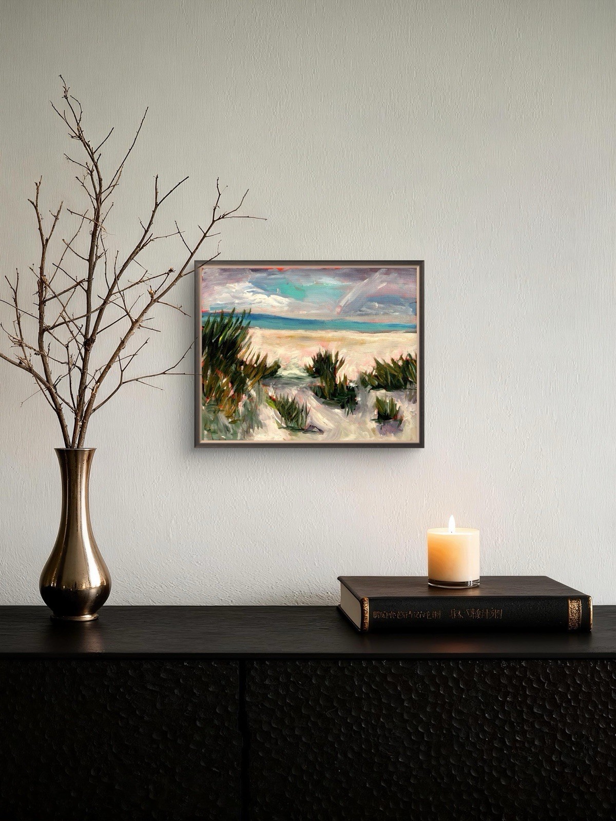 Landscape Impressionism painting Seascape Сanvas wall art signed 11×14 Original