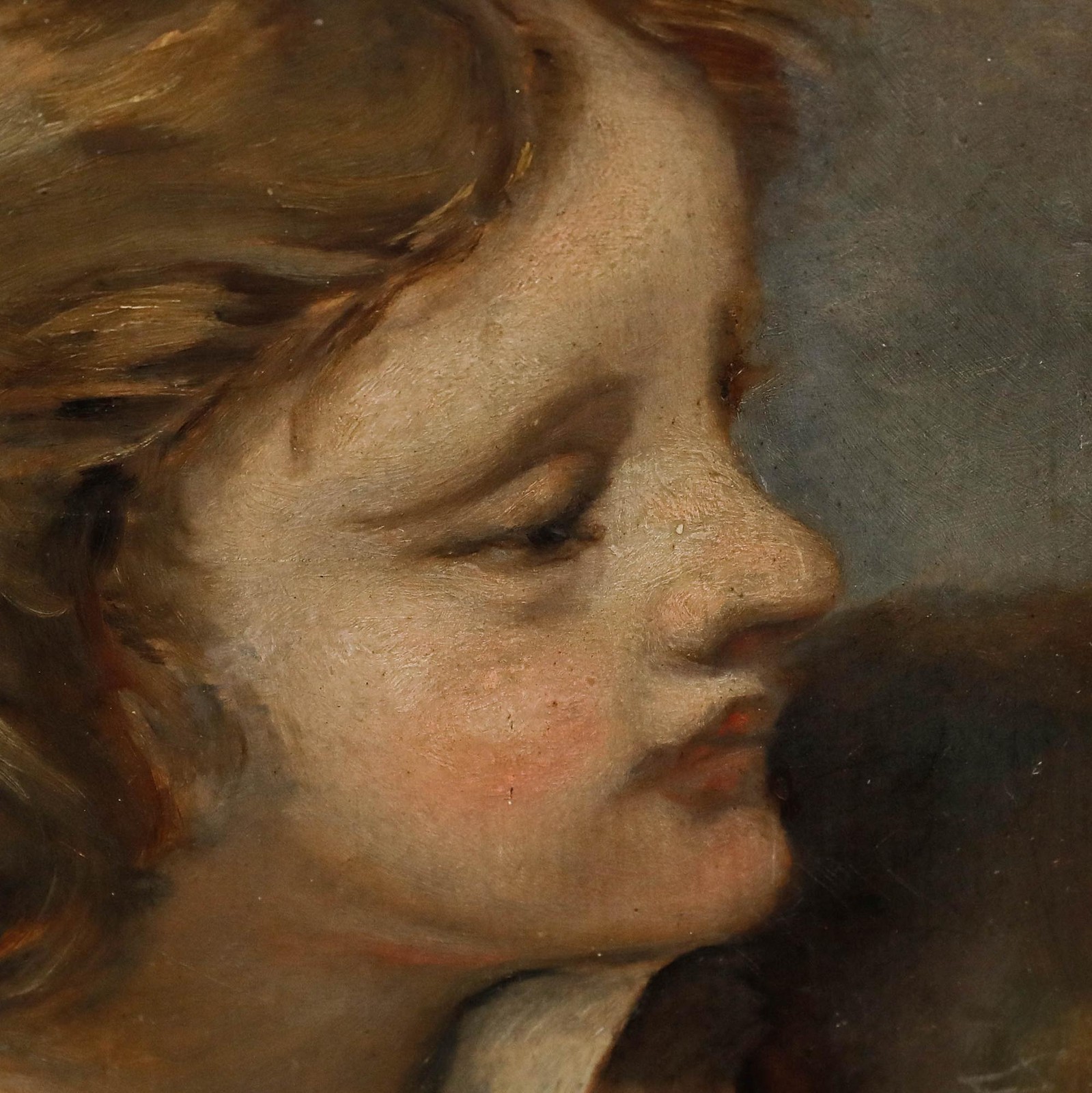 Early 20th Century Oil – Boy in Profile