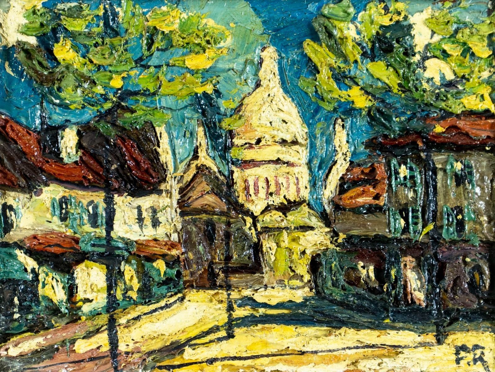 Preben Rasmussen (Denmark,France,1919-1970) oil painting 152510