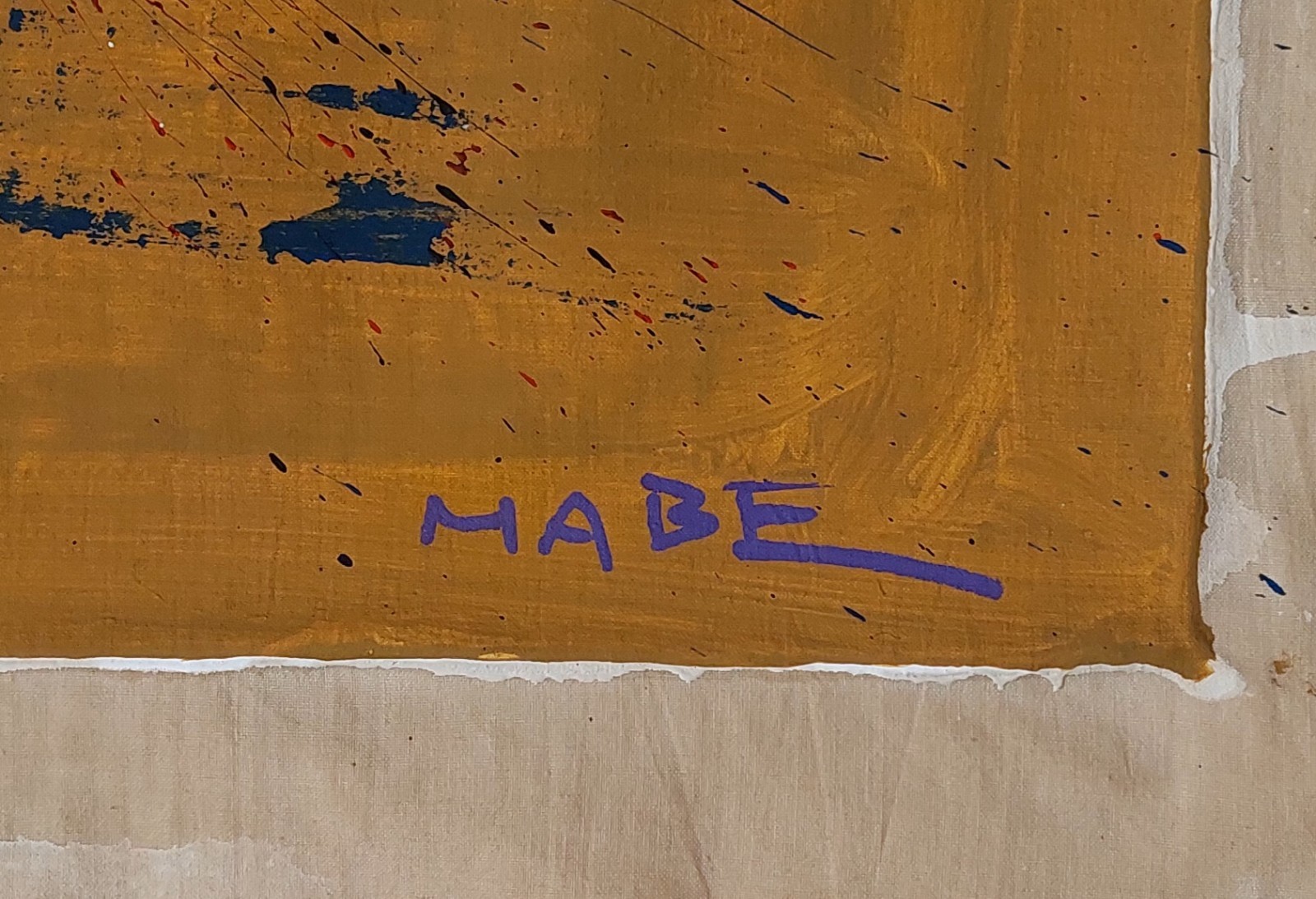 Manabu Mabe Signed Abstract Oil Painting on Canvas – Japanese Brazilian Art