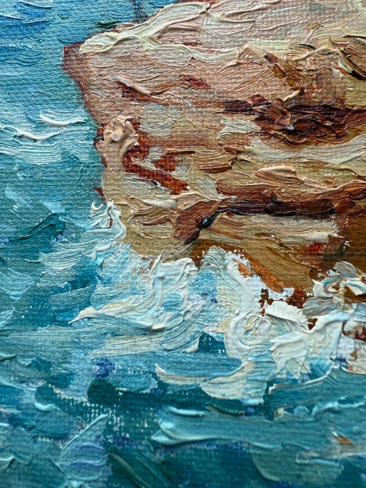 Oil Painting. Original. Sunset Cliffs 8×10 – San Diego Ocean Coastal Art