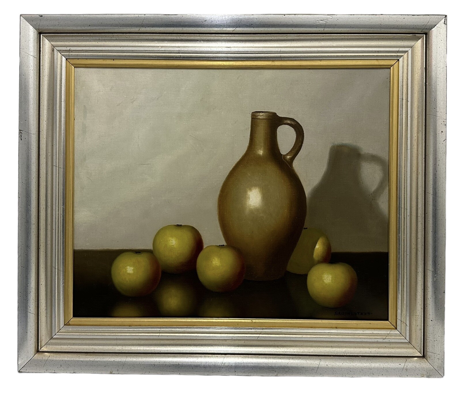 Nicolaas Bruynesteyn -Still Life with Apples-Realism-Oil painting c.1930s