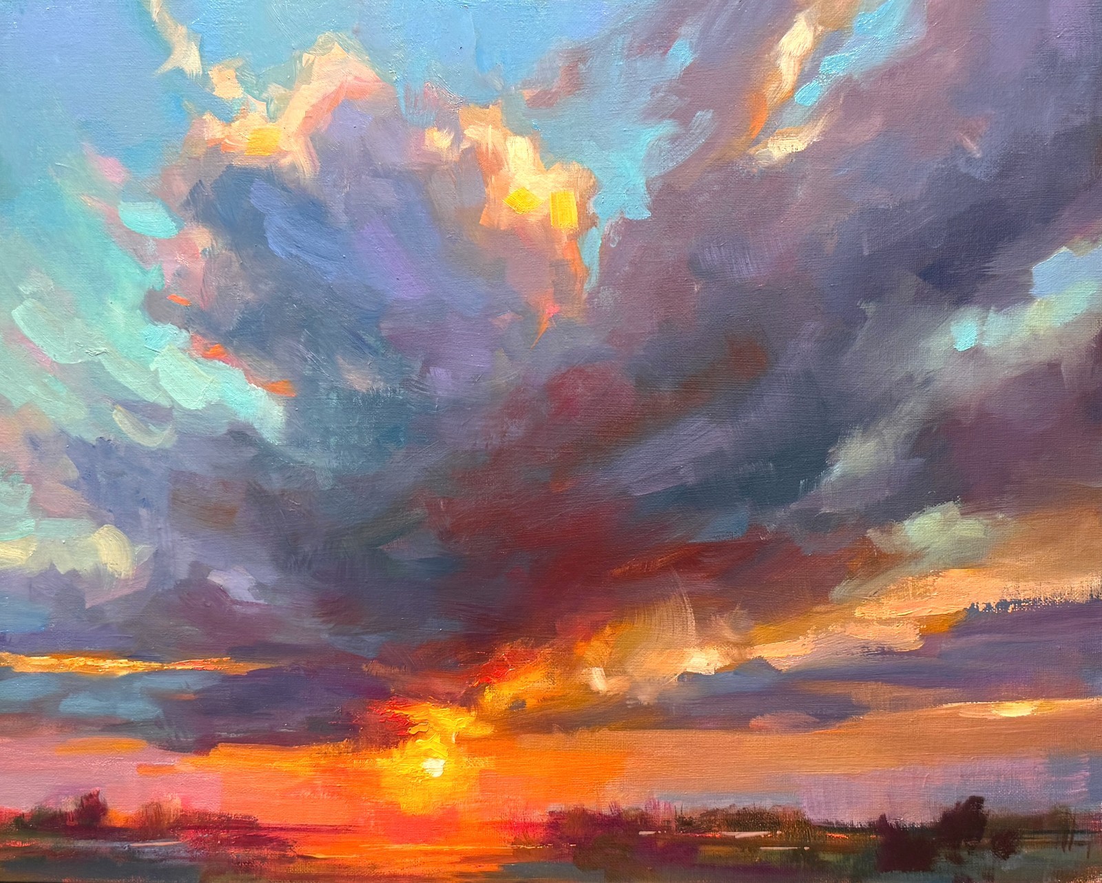 Montana Sky Painting original oil painting landscape impressionism art