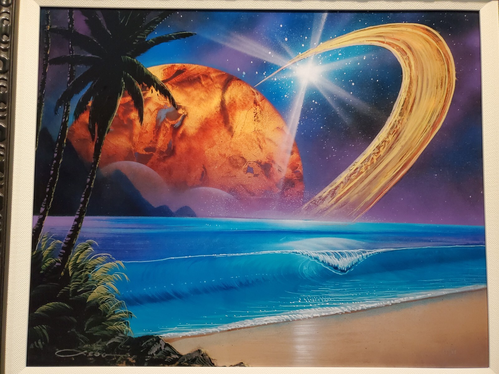 Chris Sebo Dye Sublimation on Aluminum (Dance of the Spheres) #81/99 Stunning!!