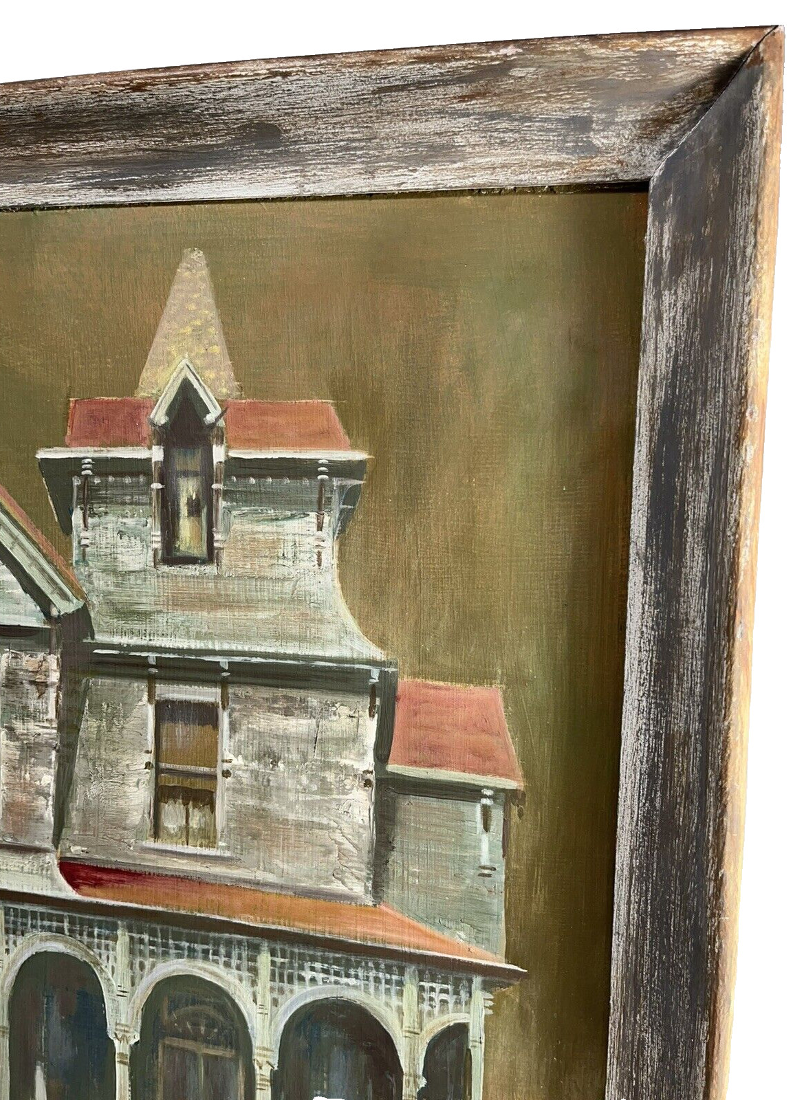 ISAIAH DAVIS DURHAM VIRGINIA ANTIQUE VICTORIAN HAUNTED BATES HOUSE PAINTING