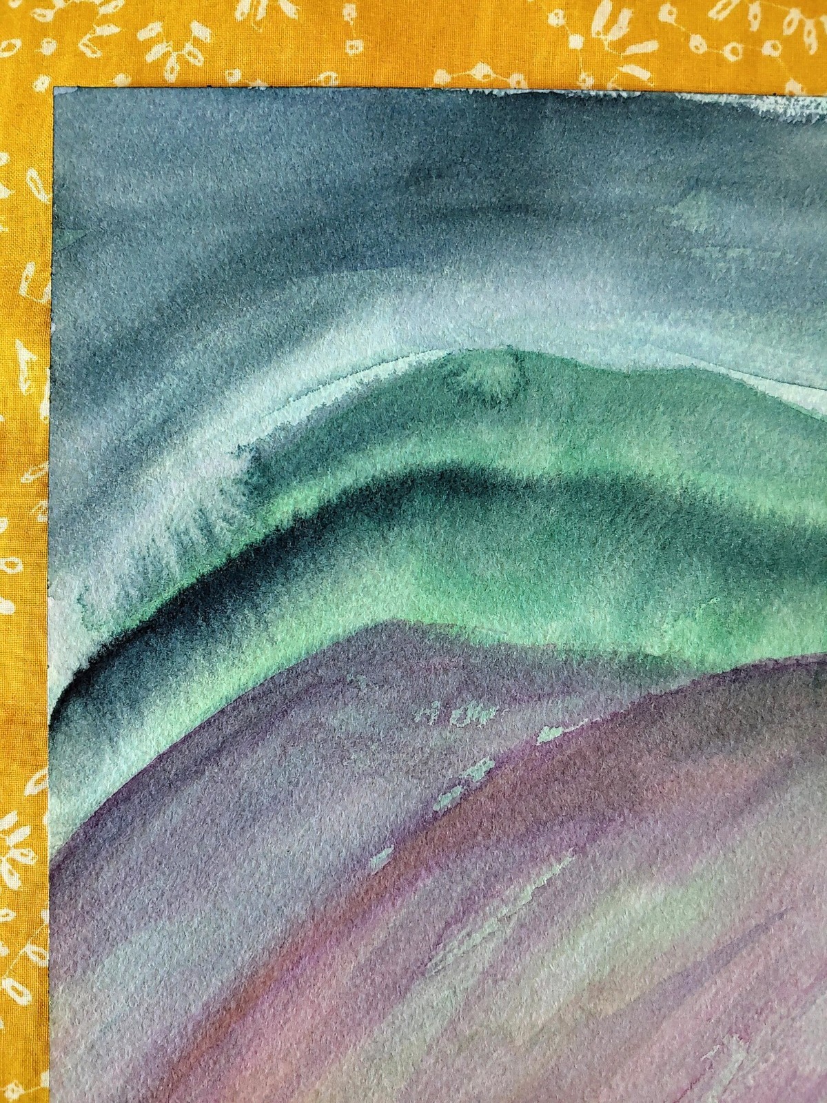Original Abstract Landscape Watercolor Painting Soft Pastel Contemporary Art