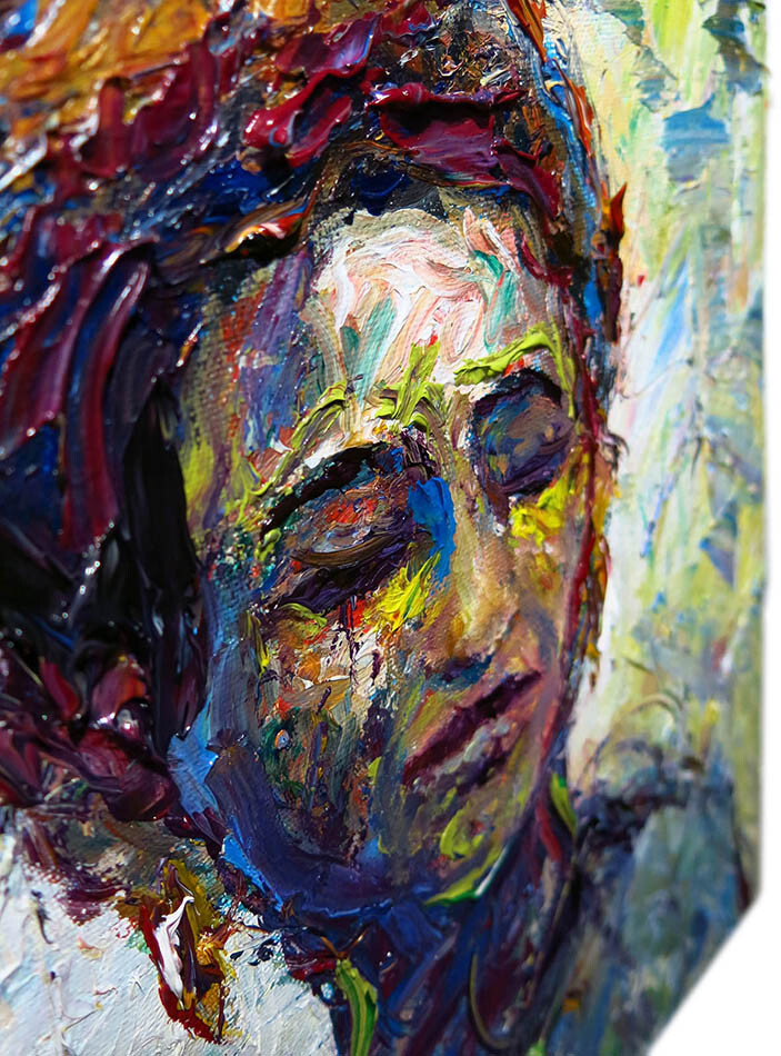 OIL PAINTING█OUTSIDER IMPRESSIONISt ART█SIGNED ABSTRACT█ORIGINAL █PORTRAIT DECO