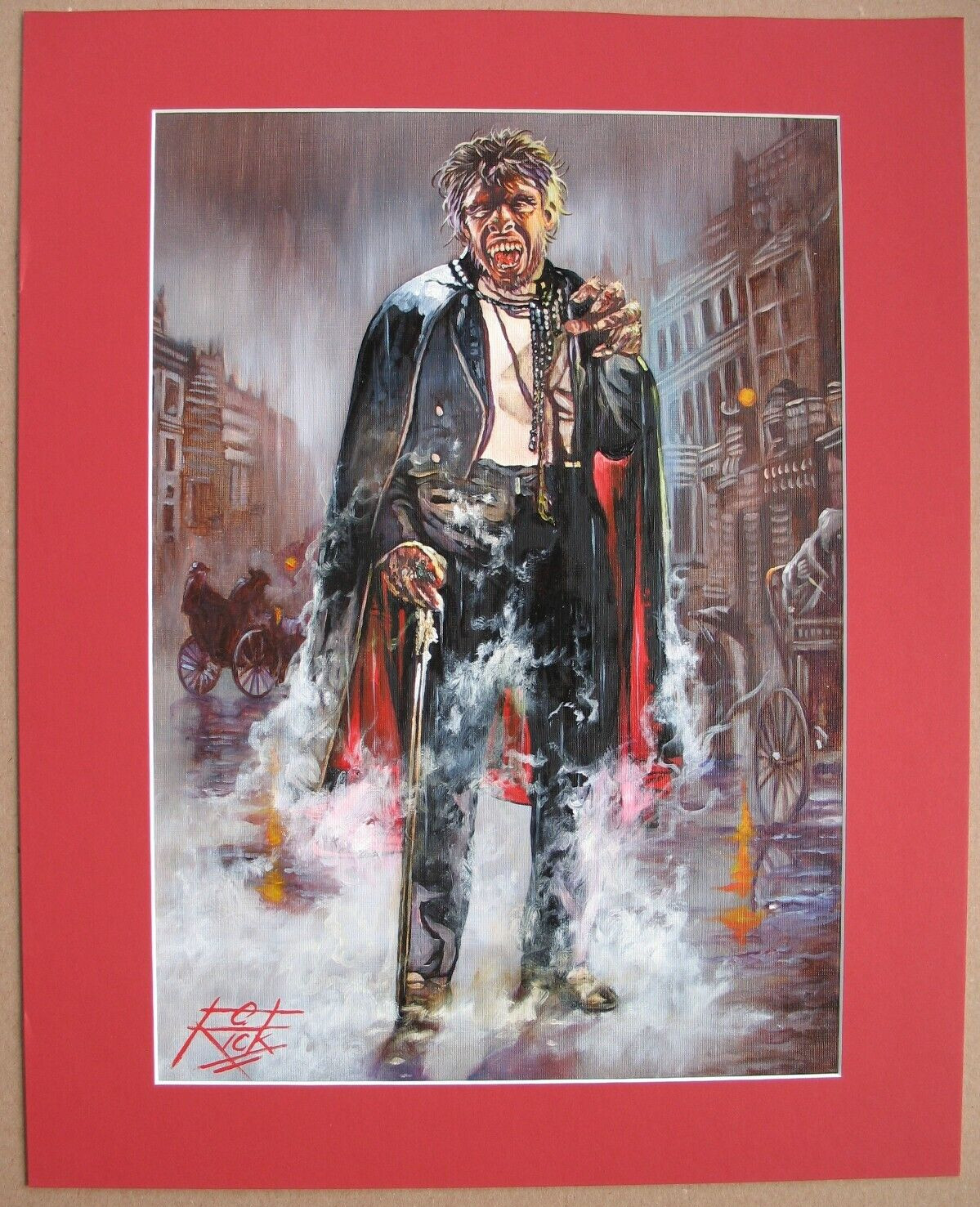 MR. HYDE / FREDRIC MARCH, Rick Melton Oil Painting, Dark Side Issue #253 Cover