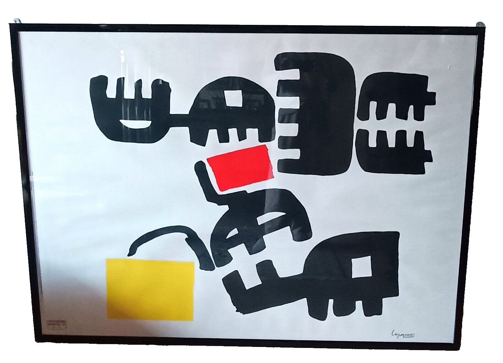 CAPOGROSSI GIUSEPPE Original silkscreen «Surface 324″ 1988 , 39X55»
