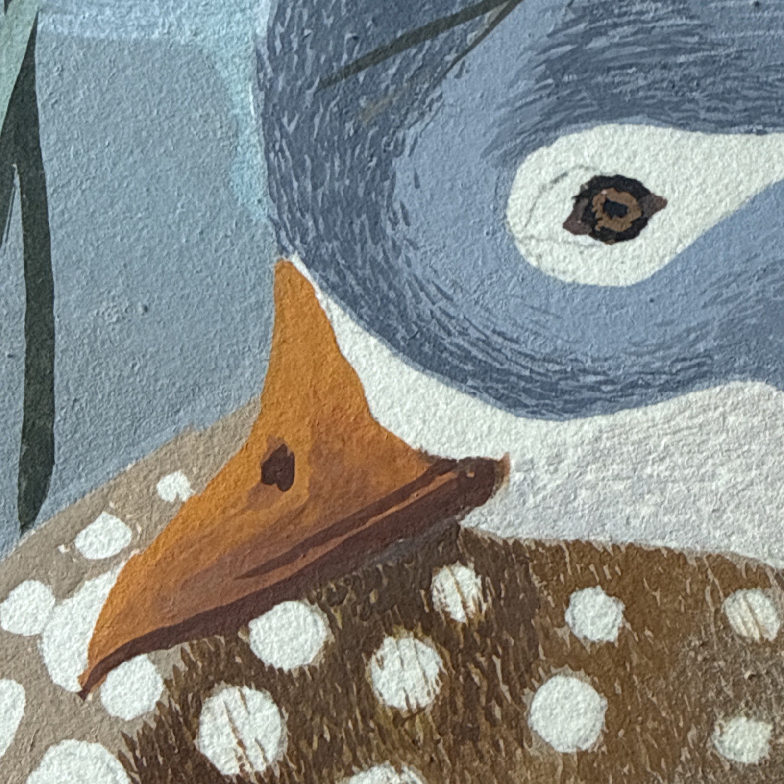 Wedding Ducks William Warren Dailey Mandarin Ducks Oil Painting Signed