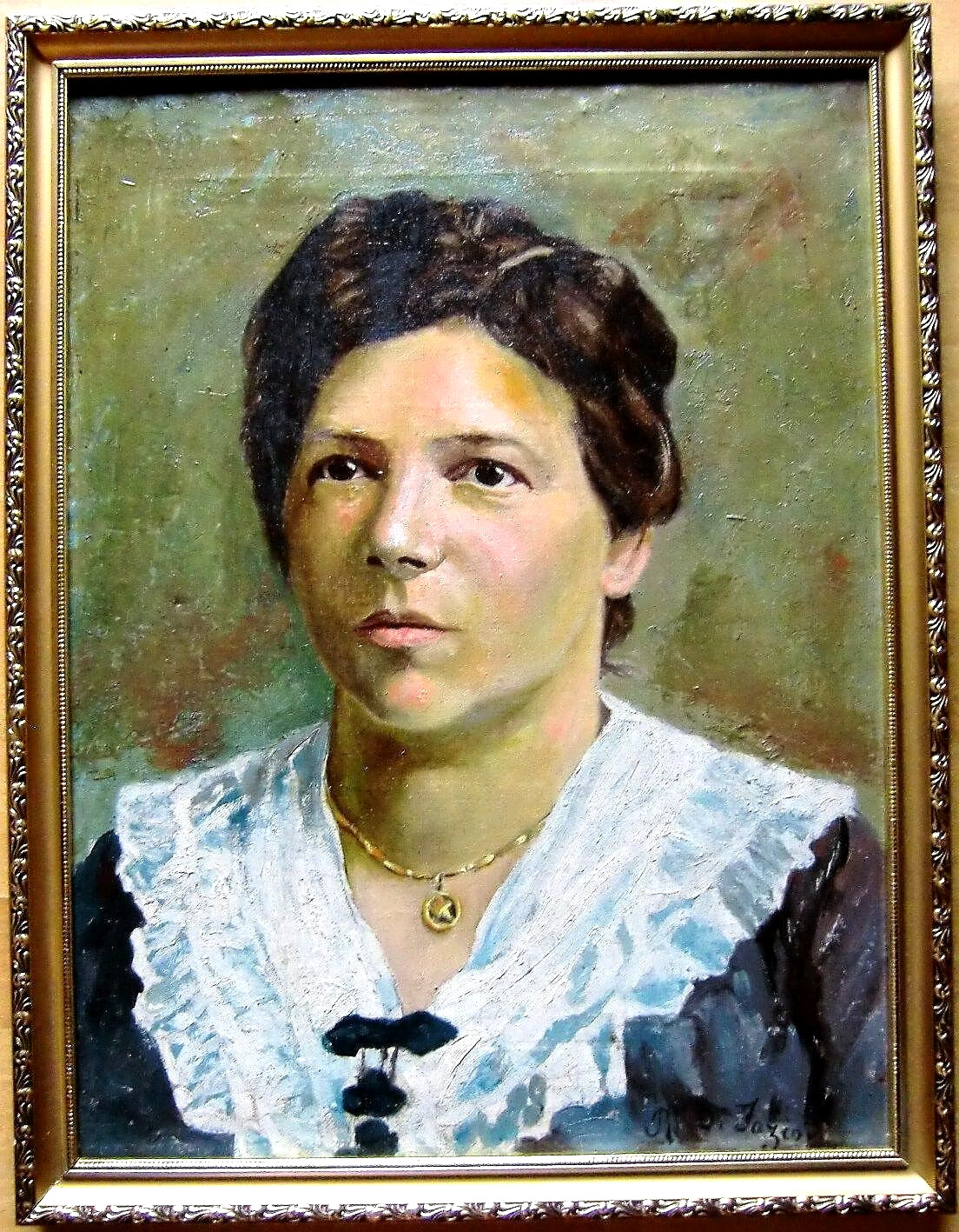 Rosario di FAZIO 1892-1958 Palermo Italy Sicily Portrait Woman Collectible