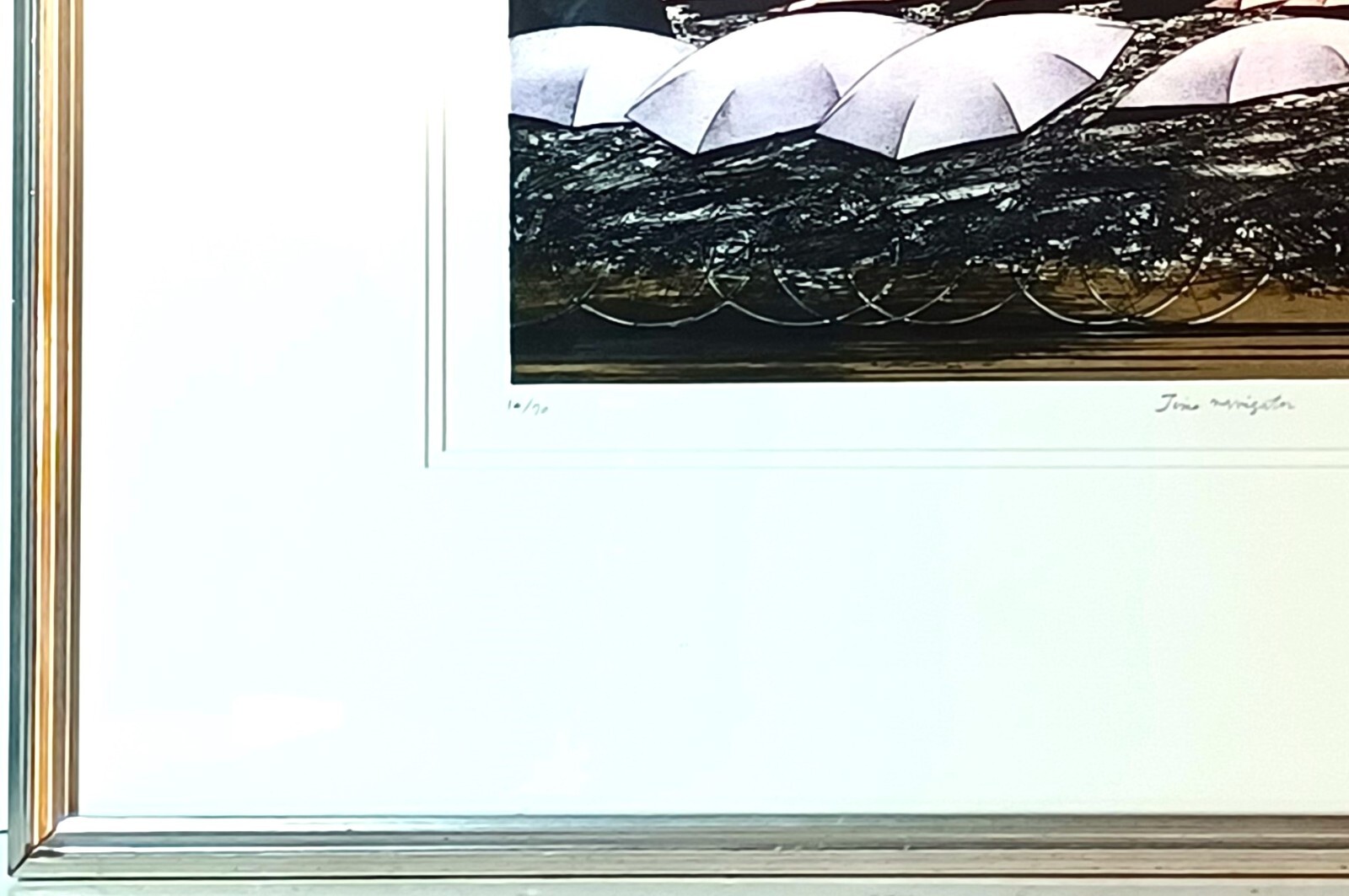 LISTED SHIGEKI KURODA SIGNED ORIGINAL LE DRYPOINT ETCHING «TIME NAVIGATOR»