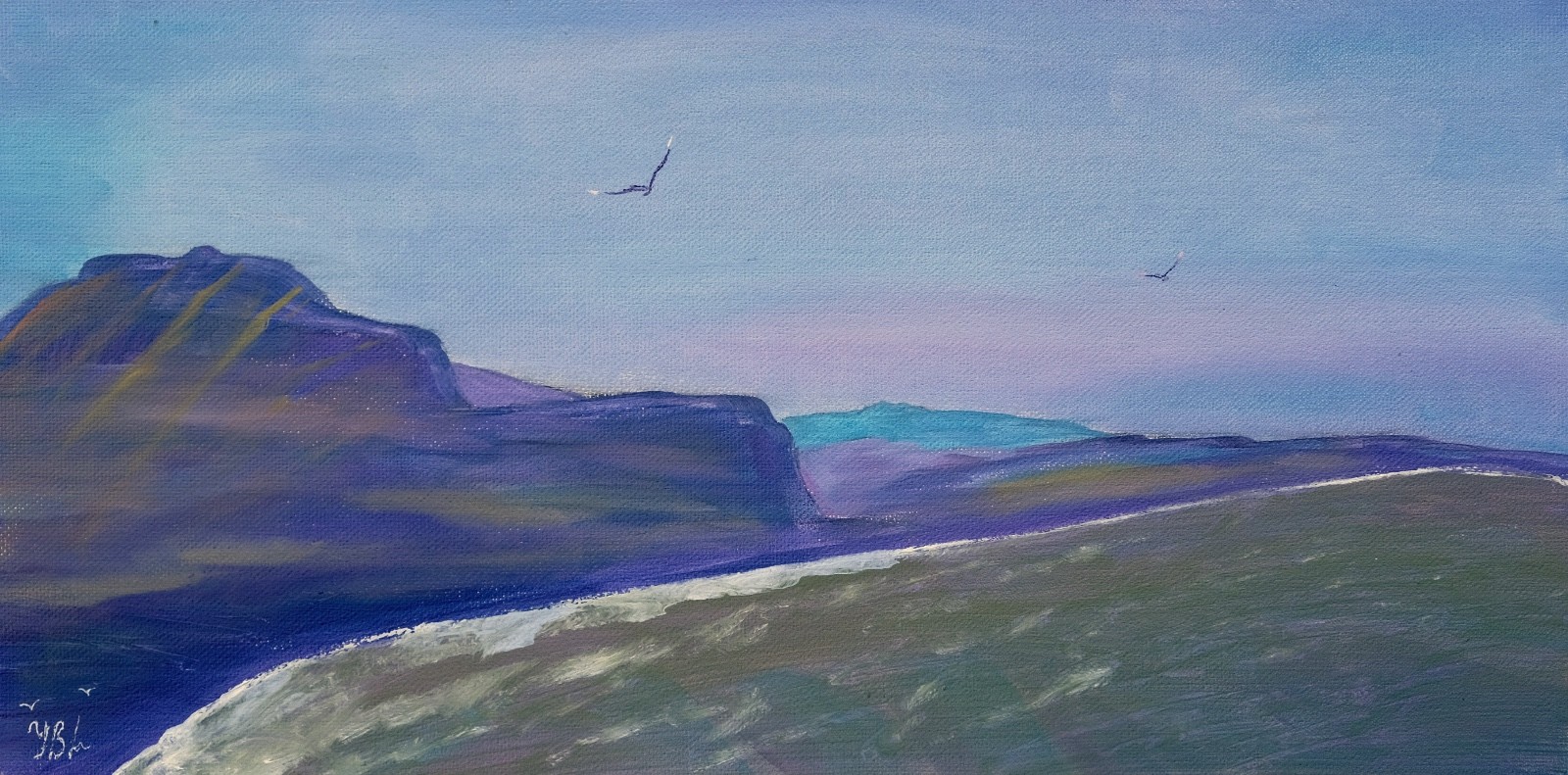 Art, Painting, «Silence» – giclee on canvas 8″ x16″ by Yelena Berzon