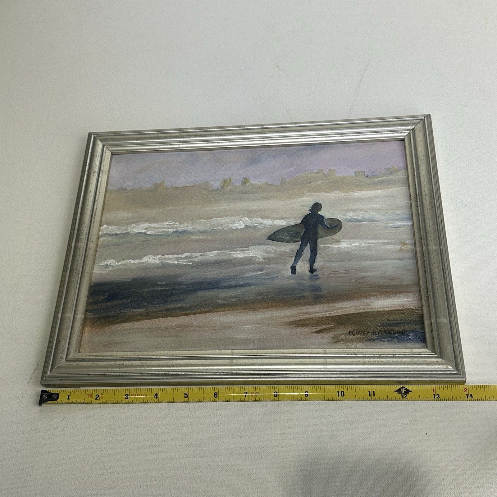 pacific ocean Surf painting Seascape C. Quinn Nylander Seaside Coastal Signed