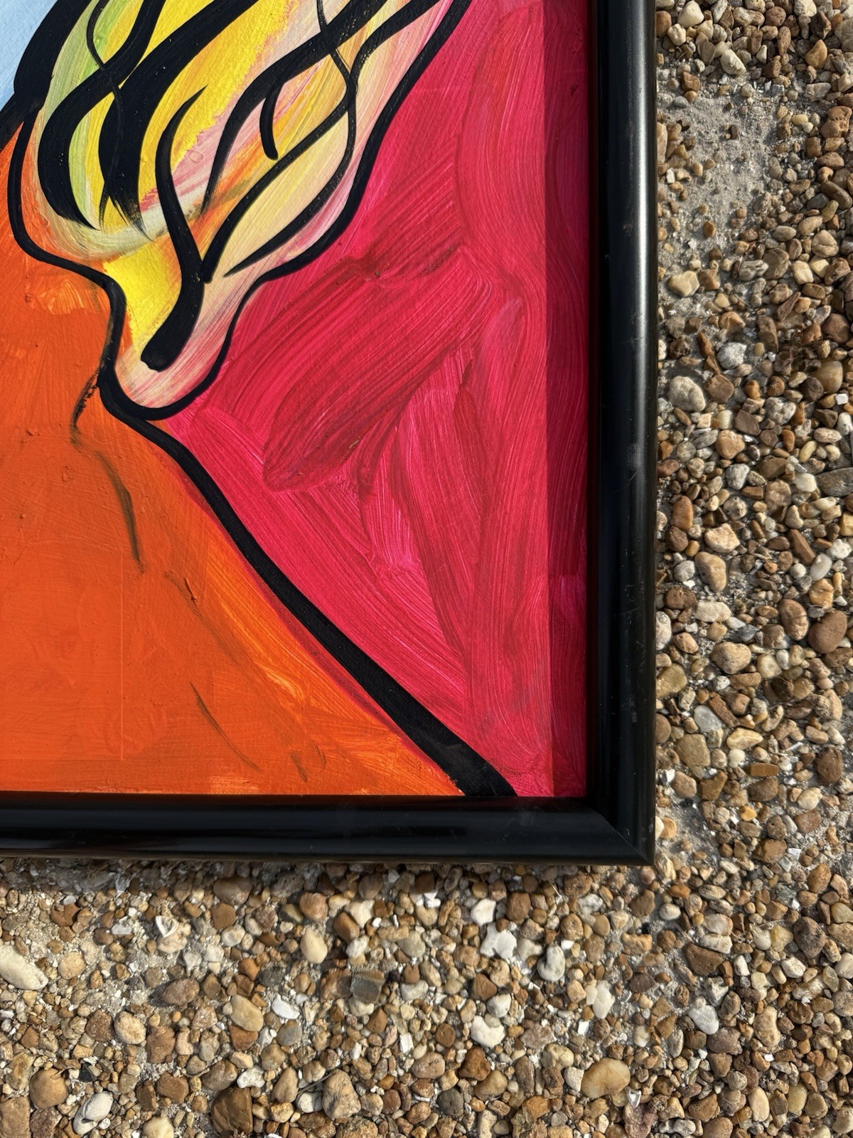 GERMAN PETER KEIL PAINTING CANVAS VINTAGE FRAME