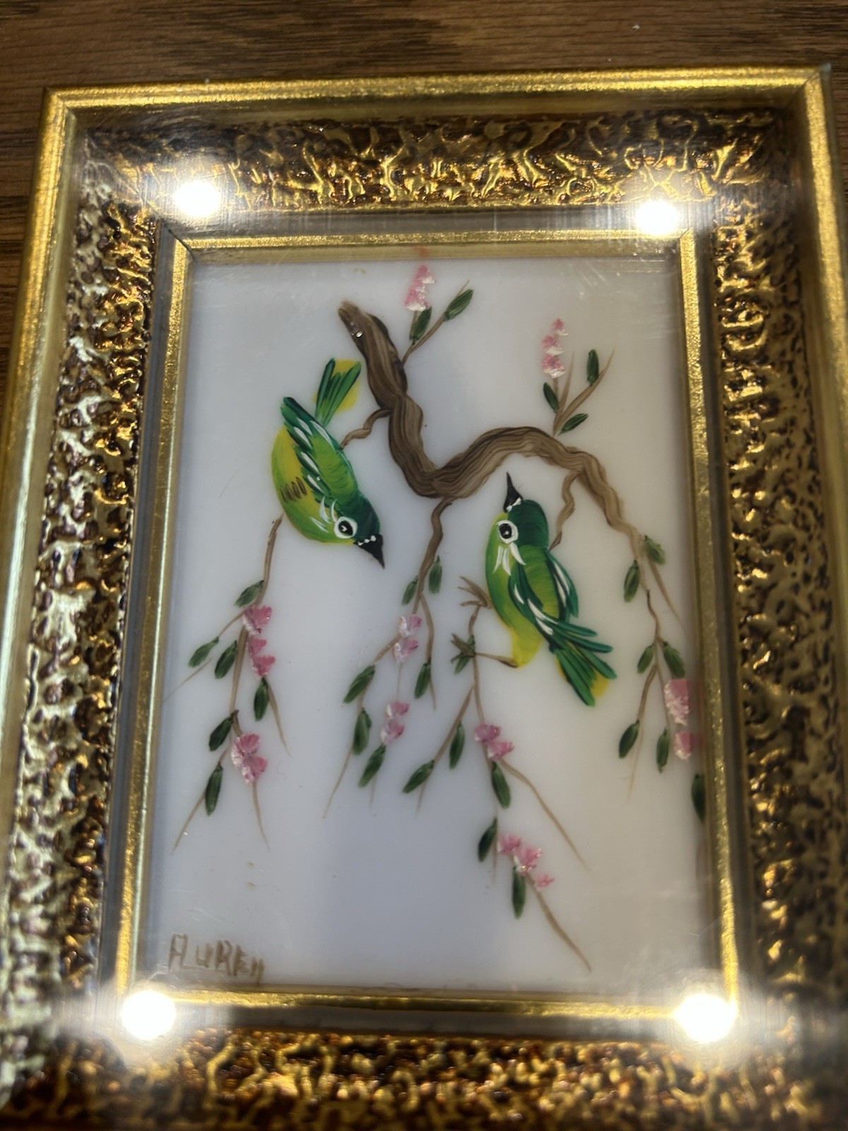 Set Of (4) Verilyn gallery hand painted pictures (Made in Spain)