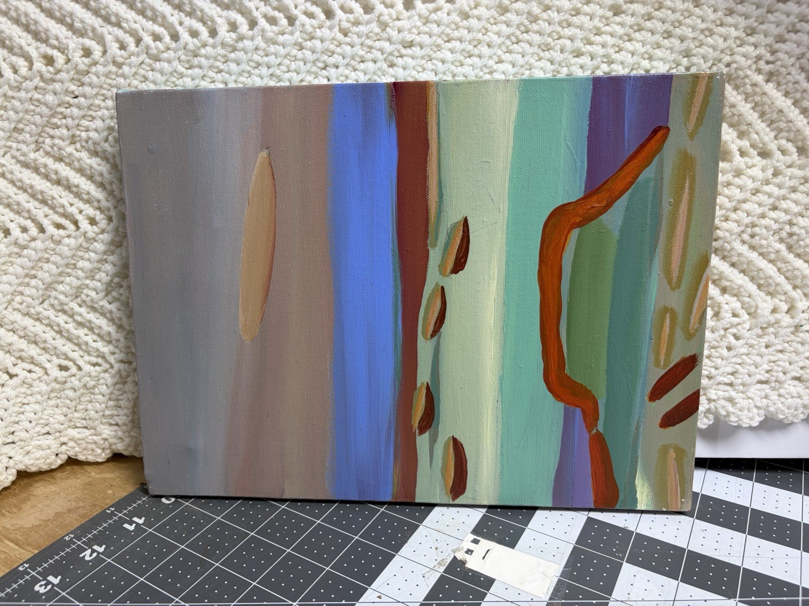 Gretchen Langner Signed Canvas Duo “Western Landscape” Series